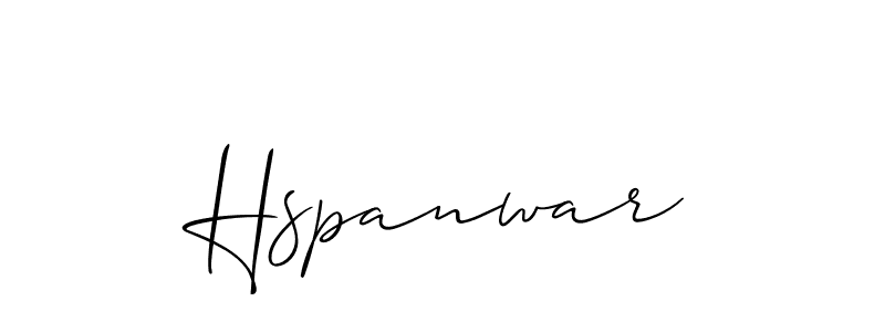 Make a beautiful signature design for name Hspanwar. Use this online signature maker to create a handwritten signature for free. Hspanwar signature style 2 images and pictures png
