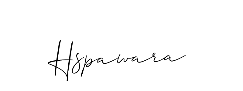 Make a beautiful signature design for name Hspawara. With this signature (Allison_Script) style, you can create a handwritten signature for free. Hspawara signature style 2 images and pictures png