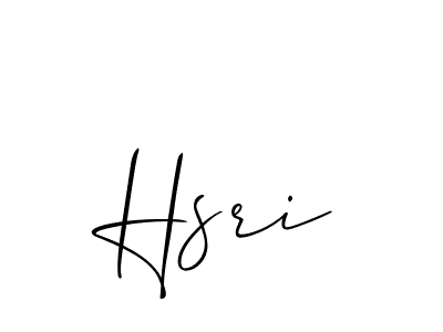 How to make Hsri signature? Allison_Script is a professional autograph style. Create handwritten signature for Hsri name. Hsri signature style 2 images and pictures png