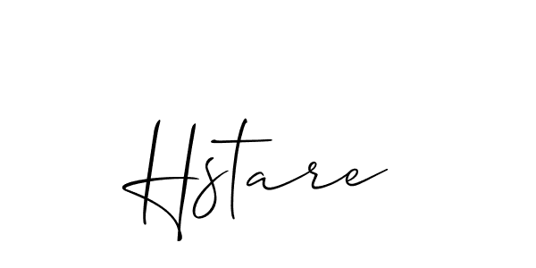 The best way (Allison_Script) to make a short signature is to pick only two or three words in your name. The name Hstare include a total of six letters. For converting this name. Hstare signature style 2 images and pictures png