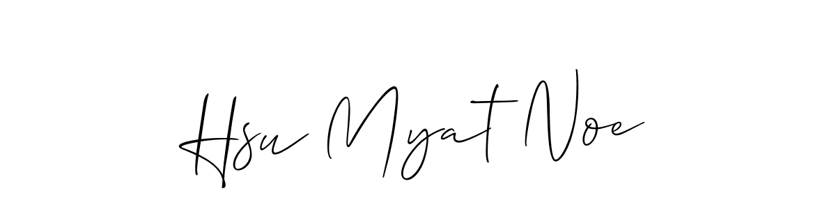 You should practise on your own different ways (Allison_Script) to write your name (Hsu Myat Noe) in signature. don't let someone else do it for you. Hsu Myat Noe signature style 2 images and pictures png