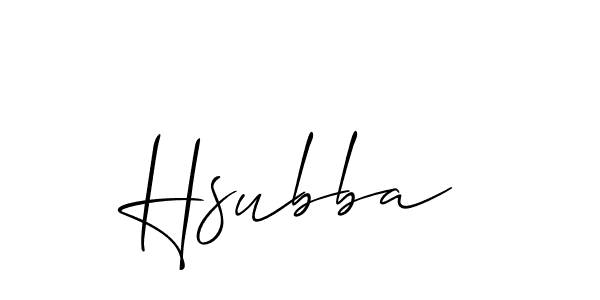 Make a beautiful signature design for name Hsubba. Use this online signature maker to create a handwritten signature for free. Hsubba signature style 2 images and pictures png