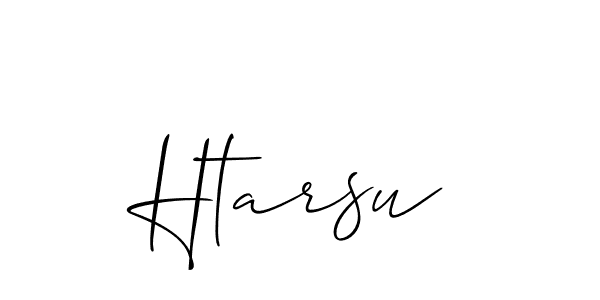 Design your own signature with our free online signature maker. With this signature software, you can create a handwritten (Allison_Script) signature for name Htarsu. Htarsu signature style 2 images and pictures png