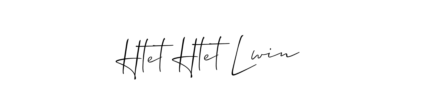 Once you've used our free online signature maker to create your best signature Allison_Script style, it's time to enjoy all of the benefits that Htet Htet Lwin name signing documents. Htet Htet Lwin signature style 2 images and pictures png