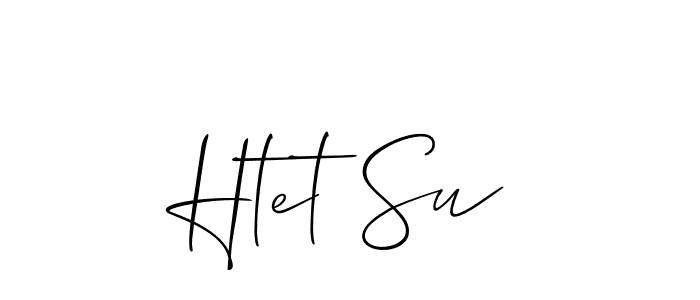 Similarly Allison_Script is the best handwritten signature design. Signature creator online .You can use it as an online autograph creator for name Htet Su. Htet Su signature style 2 images and pictures png