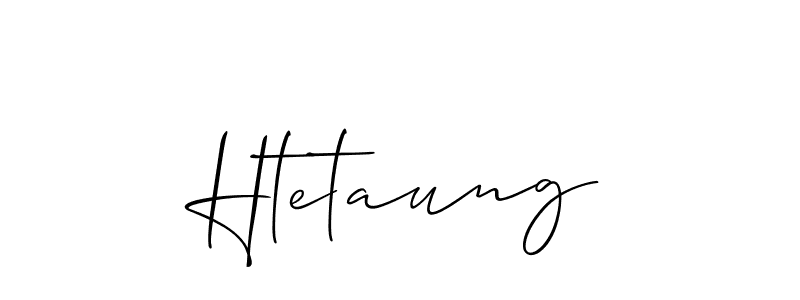 How to Draw Htetaung signature style? Allison_Script is a latest design signature styles for name Htetaung. Htetaung signature style 2 images and pictures png
