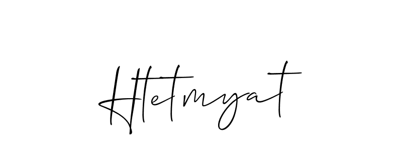 How to Draw Htetmyat signature style? Allison_Script is a latest design signature styles for name Htetmyat. Htetmyat signature style 2 images and pictures png