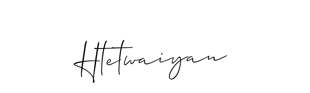 You can use this online signature creator to create a handwritten signature for the name Htetwaiyan. This is the best online autograph maker. Htetwaiyan signature style 2 images and pictures png