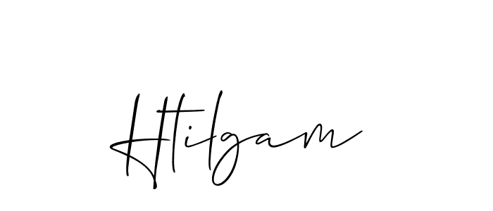 Design your own signature with our free online signature maker. With this signature software, you can create a handwritten (Allison_Script) signature for name Htilgam. Htilgam signature style 2 images and pictures png