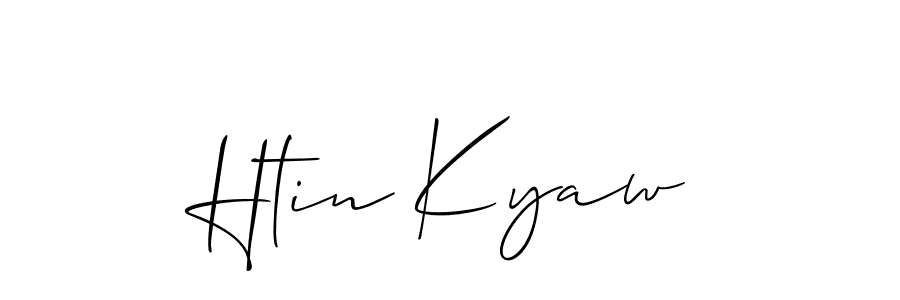 It looks lik you need a new signature style for name Htin Kyaw. Design unique handwritten (Allison_Script) signature with our free signature maker in just a few clicks. Htin Kyaw signature style 2 images and pictures png