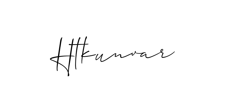 You should practise on your own different ways (Allison_Script) to write your name (Htkunvar) in signature. don't let someone else do it for you. Htkunvar signature style 2 images and pictures png