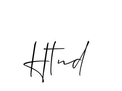 You should practise on your own different ways (Allison_Script) to write your name (Htnd) in signature. don't let someone else do it for you. Htnd signature style 2 images and pictures png