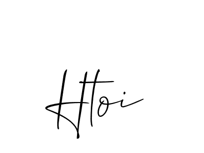 Make a beautiful signature design for name Htoi. With this signature (Allison_Script) style, you can create a handwritten signature for free. Htoi signature style 2 images and pictures png