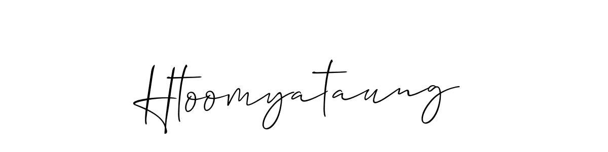 Htoomyataung stylish signature style. Best Handwritten Sign (Allison_Script) for my name. Handwritten Signature Collection Ideas for my name Htoomyataung. Htoomyataung signature style 2 images and pictures png