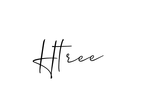 Design your own signature with our free online signature maker. With this signature software, you can create a handwritten (Allison_Script) signature for name Htree. Htree signature style 2 images and pictures png