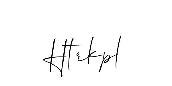 Make a beautiful signature design for name Htrkpl. With this signature (Allison_Script) style, you can create a handwritten signature for free. Htrkpl signature style 2 images and pictures png