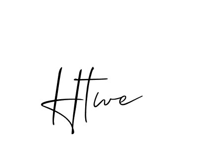 Also You can easily find your signature by using the search form. We will create Htwe name handwritten signature images for you free of cost using Allison_Script sign style. Htwe signature style 2 images and pictures png