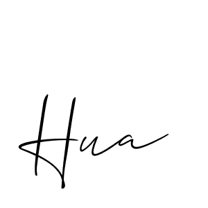 Hua stylish signature style. Best Handwritten Sign (Allison_Script) for my name. Handwritten Signature Collection Ideas for my name Hua. Hua signature style 2 images and pictures png