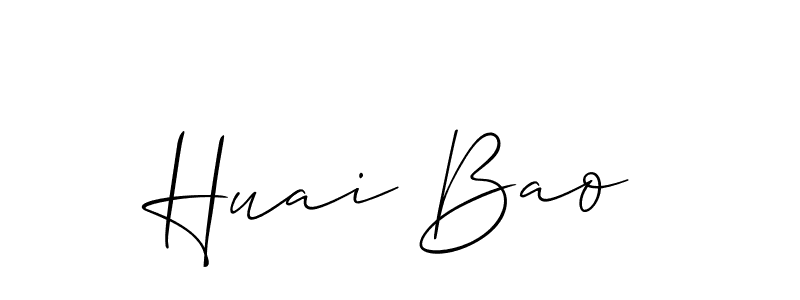 Design your own signature with our free online signature maker. With this signature software, you can create a handwritten (Allison_Script) signature for name Huai Bao. Huai Bao signature style 2 images and pictures png