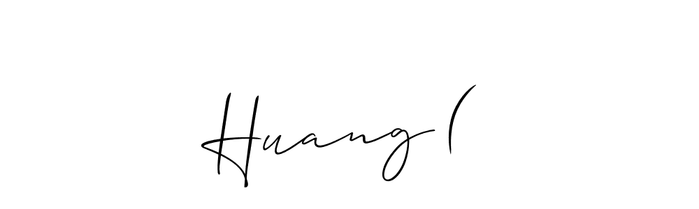 Make a beautiful signature design for name Huang (黃. With this signature (Allison_Script) style, you can create a handwritten signature for free. Huang (黃 signature style 2 images and pictures png