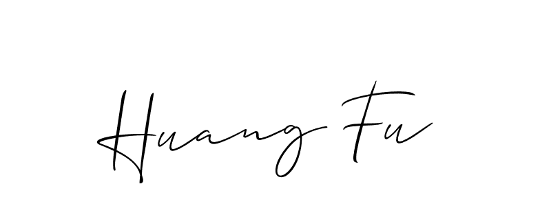 Design your own signature with our free online signature maker. With this signature software, you can create a handwritten (Allison_Script) signature for name Huang Fu. Huang Fu signature style 2 images and pictures png