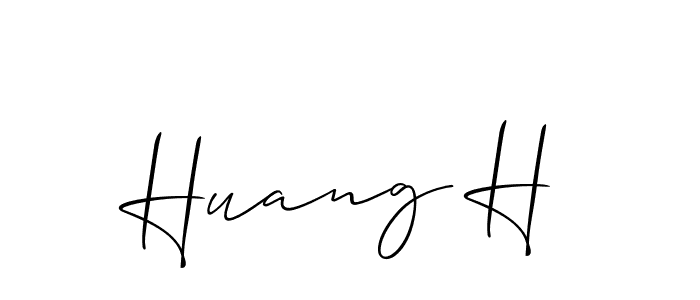 Best and Professional Signature Style for Huang H. Allison_Script Best Signature Style Collection. Huang H signature style 2 images and pictures png