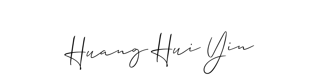 It looks lik you need a new signature style for name Huang Hui Yin. Design unique handwritten (Allison_Script) signature with our free signature maker in just a few clicks. Huang Hui Yin signature style 2 images and pictures png