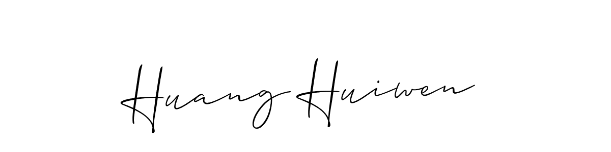 How to make Huang Huiwen signature? Allison_Script is a professional autograph style. Create handwritten signature for Huang Huiwen name. Huang Huiwen signature style 2 images and pictures png