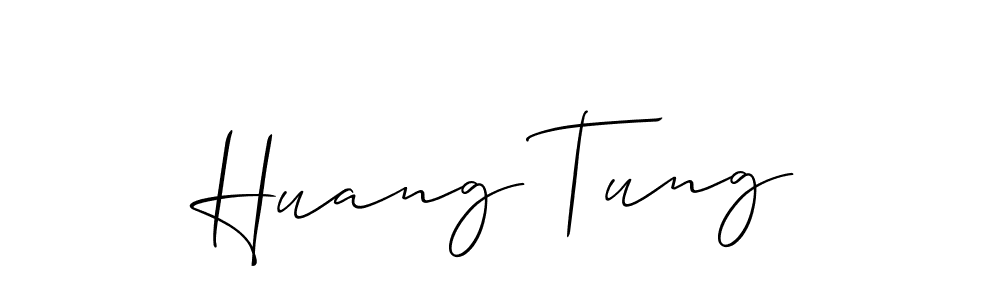 Huang Tung stylish signature style. Best Handwritten Sign (Allison_Script) for my name. Handwritten Signature Collection Ideas for my name Huang Tung. Huang Tung signature style 2 images and pictures png