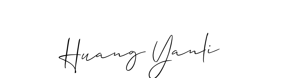 Once you've used our free online signature maker to create your best signature Allison_Script style, it's time to enjoy all of the benefits that Huang Yanli name signing documents. Huang Yanli signature style 2 images and pictures png