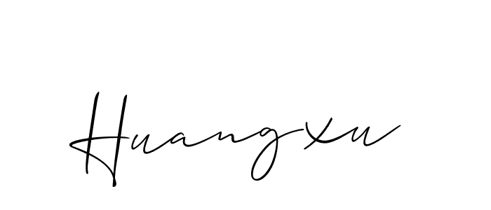 You should practise on your own different ways (Allison_Script) to write your name (Huangxu) in signature. don't let someone else do it for you. Huangxu signature style 2 images and pictures png