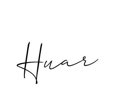 How to make Huar name signature. Use Allison_Script style for creating short signs online. This is the latest handwritten sign. Huar signature style 2 images and pictures png
