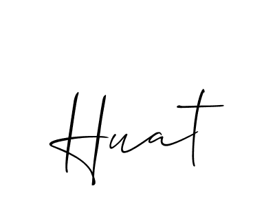 How to Draw Huat signature style? Allison_Script is a latest design signature styles for name Huat. Huat signature style 2 images and pictures png