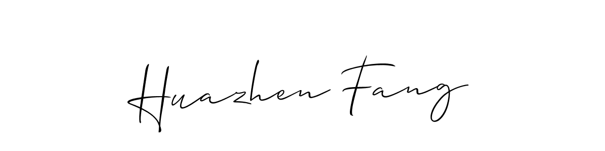 Also we have Huazhen Fang name is the best signature style. Create professional handwritten signature collection using Allison_Script autograph style. Huazhen Fang signature style 2 images and pictures png