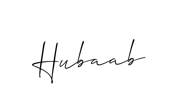 Make a beautiful signature design for name Hubaab. Use this online signature maker to create a handwritten signature for free. Hubaab signature style 2 images and pictures png