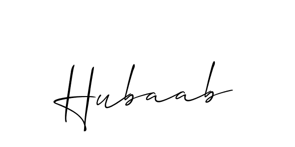 Once you've used our free online signature maker to create your best signature Allison_Script style, it's time to enjoy all of the benefits that Hubaab name signing documents. Hubaab signature style 2 images and pictures png