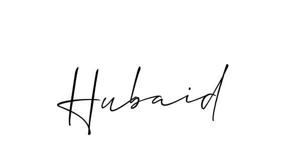 You should practise on your own different ways (Allison_Script) to write your name (Hubaid) in signature. don't let someone else do it for you. Hubaid signature style 2 images and pictures png