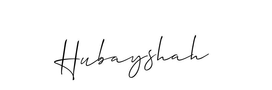 Once you've used our free online signature maker to create your best signature Allison_Script style, it's time to enjoy all of the benefits that Hubayshah name signing documents. Hubayshah signature style 2 images and pictures png