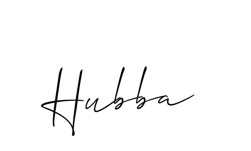Also we have Hubba name is the best signature style. Create professional handwritten signature collection using Allison_Script autograph style. Hubba signature style 2 images and pictures png