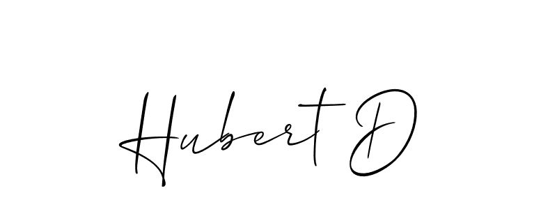 Also You can easily find your signature by using the search form. We will create Hubert D name handwritten signature images for you free of cost using Allison_Script sign style. Hubert D signature style 2 images and pictures png