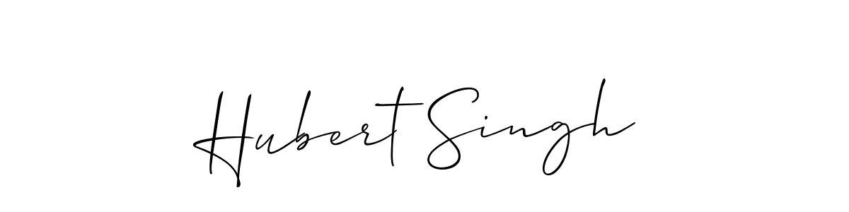 How to Draw Hubert Singh signature style? Allison_Script is a latest design signature styles for name Hubert Singh. Hubert Singh signature style 2 images and pictures png