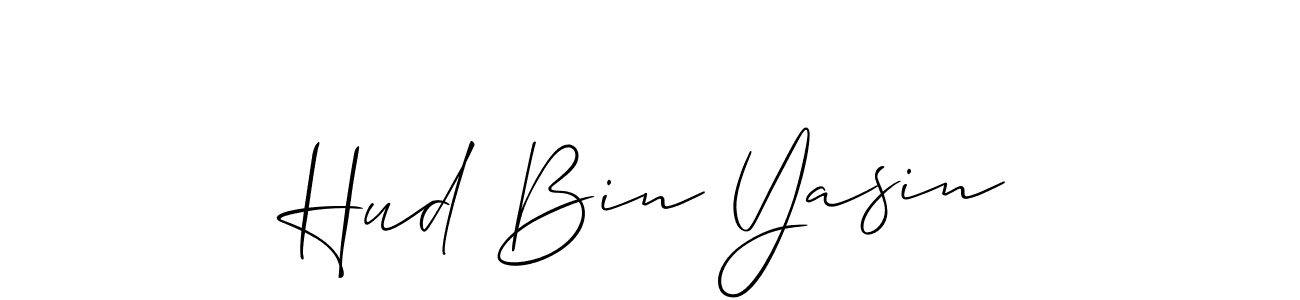 Make a beautiful signature design for name Hud Bin Yasin. Use this online signature maker to create a handwritten signature for free. Hud Bin Yasin signature style 2 images and pictures png