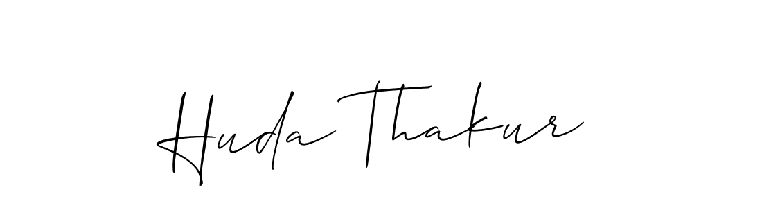 Allison_Script is a professional signature style that is perfect for those who want to add a touch of class to their signature. It is also a great choice for those who want to make their signature more unique. Get Huda Thakur name to fancy signature for free. Huda Thakur signature style 2 images and pictures png