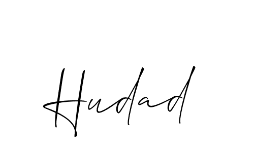 How to make Hudad name signature. Use Allison_Script style for creating short signs online. This is the latest handwritten sign. Hudad signature style 2 images and pictures png