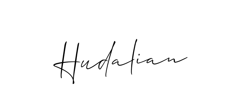 How to make Hudalian name signature. Use Allison_Script style for creating short signs online. This is the latest handwritten sign. Hudalian signature style 2 images and pictures png