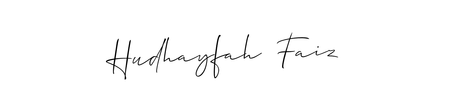 Hudhayfah  Faiz stylish signature style. Best Handwritten Sign (Allison_Script) for my name. Handwritten Signature Collection Ideas for my name Hudhayfah  Faiz. Hudhayfah  Faiz signature style 2 images and pictures png
