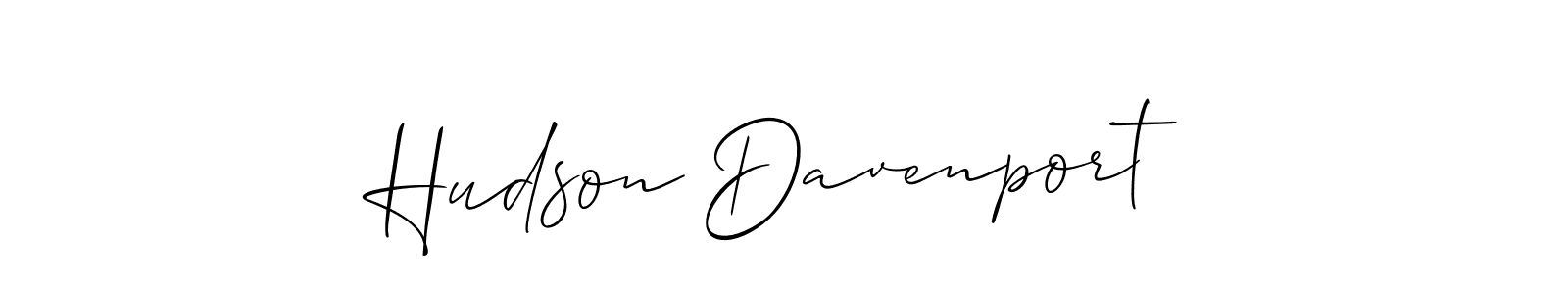 Make a short Hudson Davenport signature style. Manage your documents anywhere anytime using Allison_Script. Create and add eSignatures, submit forms, share and send files easily. Hudson Davenport signature style 2 images and pictures png