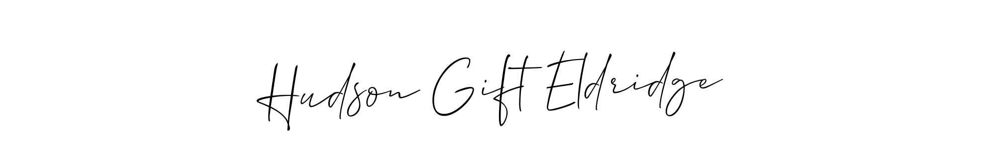 Make a beautiful signature design for name Hudson Gift Eldridge. Use this online signature maker to create a handwritten signature for free. Hudson Gift Eldridge signature style 2 images and pictures png