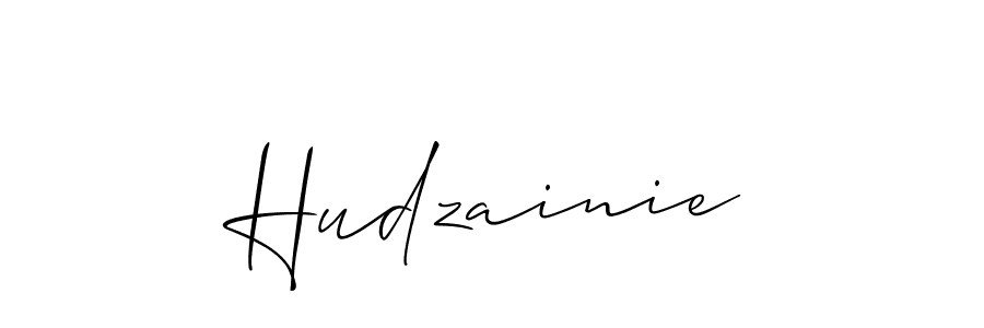 Create a beautiful signature design for name Hudzainie. With this signature (Allison_Script) fonts, you can make a handwritten signature for free. Hudzainie signature style 2 images and pictures png