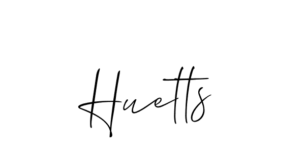 Create a beautiful signature design for name Huetts. With this signature (Allison_Script) fonts, you can make a handwritten signature for free. Huetts signature style 2 images and pictures png